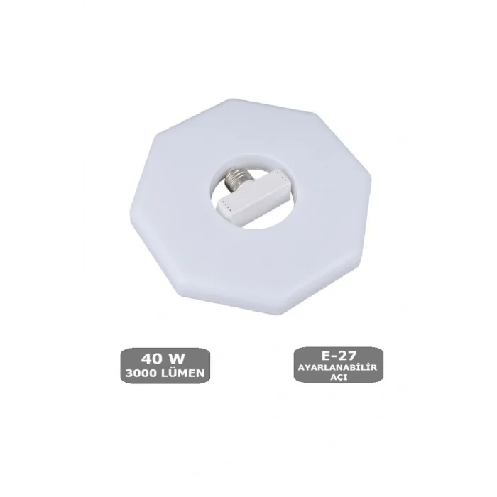 40W Armatür Ampul E27 Led Beyaz Renk (Ayarlanabilir Açı) 22CM