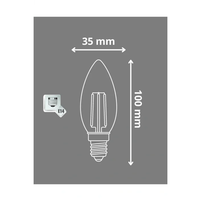 Buji Tasarım E14 Rustik Ampul Vintage Amber (5W - 400 Lümen)-(KIRILMAZ PLASTİK GÖVDE)