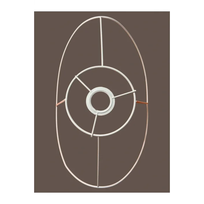 Yaprak Avize Teli , İskeleti (Orta Boy 44x31 Cm) Beyaz Statik Boyalı (Duy Takımı Dahil)