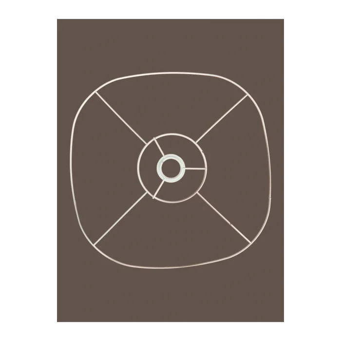 Papatya Avize Teli , İskeleti 50x10 Cm Beyaz Statik Boyalı (Duy Takımı Dahil)