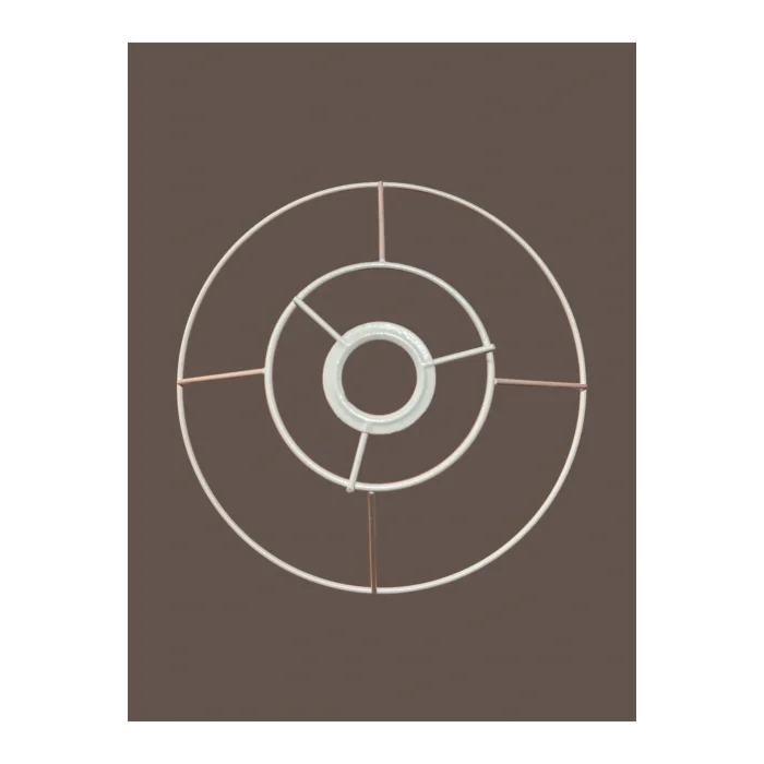 Huni Avize Teli , İskeleti (Kısa Boy 30x13 Cm) Beyaz Statik Boyalı (Duy Takımı Dahil)