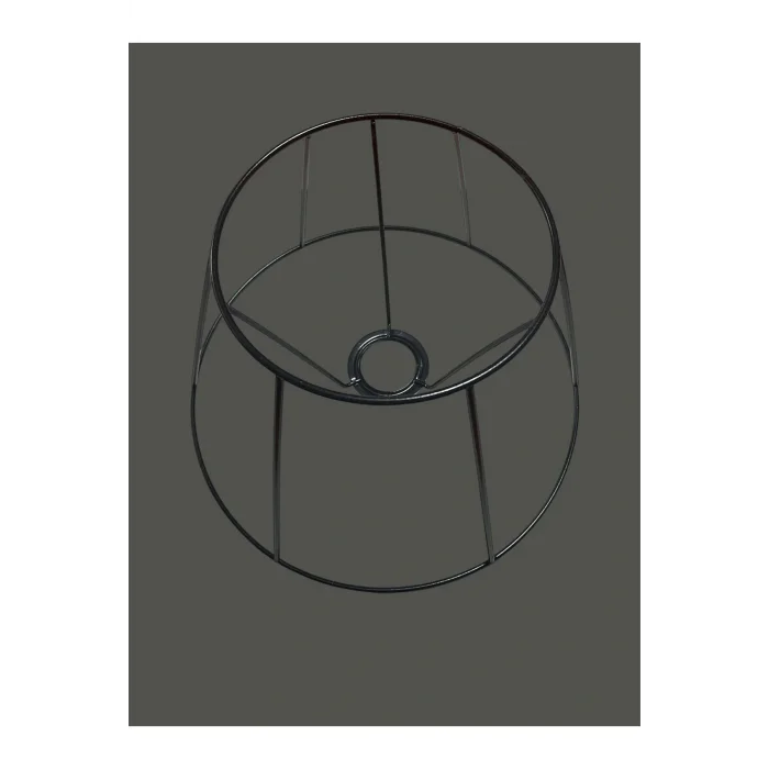 Konik Abajur Teli , İskeleti Siyah Statik Boyalı E27 (30 Cm)