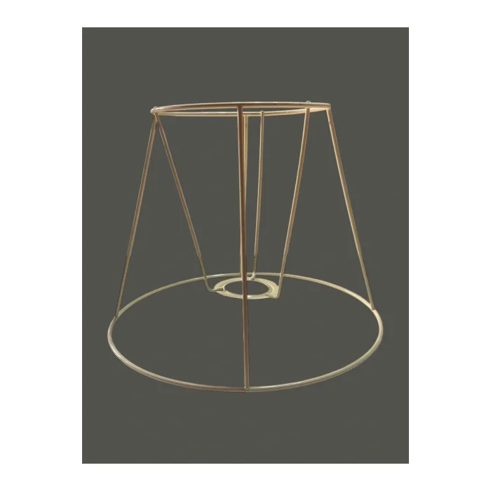 Konik Abajur Teli , İskeleti Krem Statik Boyalı E27 (25 Cm)