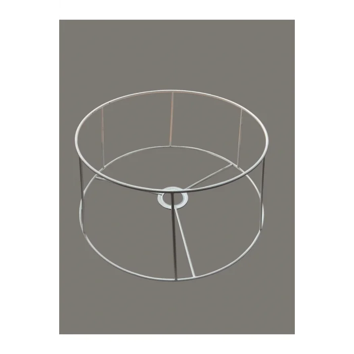 Kısa Konik Lambader Teli , İskeleti Beyaz Statik Boyalı - E27 (35 Cm)