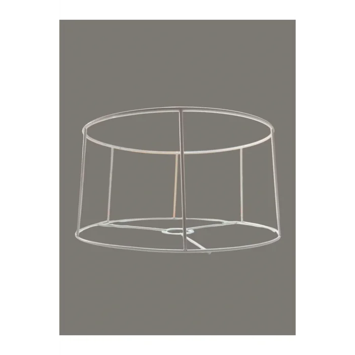 Kısa Konik Lambader Teli , İskeleti Beyaz Statik Boyalı - E27 (35 Cm)