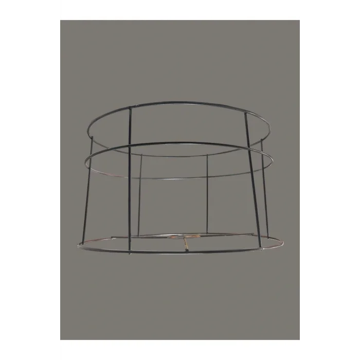 Silindir Lambader Teli , İskeleti Siyah Statik Boyalı - E27 (35 Cm)