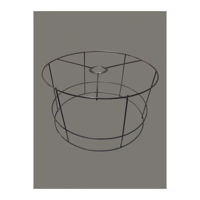 Silindir Lambader Teli , İskeleti Siyah Statik Boyalı - E27 (35 Cm)