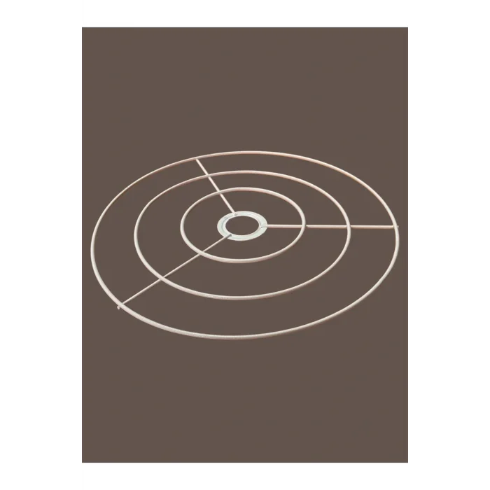 Düz Çember Avize Teli , İskeleti (35 Cm) Beyaz Statik Boyalı (E27 Duy Uyumlu)