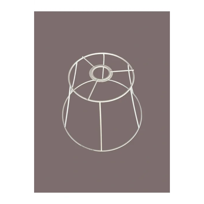 Konik Avize Teli , İskeleti (Standart Boy 30x20 Cm) Beyaz Statik Boyalı (Duy Takımı Dahil)