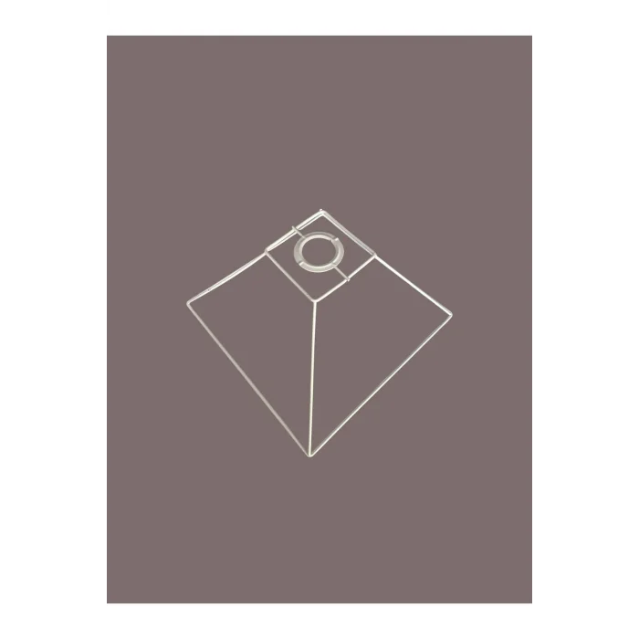 Kare Avize Teli , İskeleti (30x15 Cm) Beyaz Statik Boyalı (Duy Takımı Dahil)