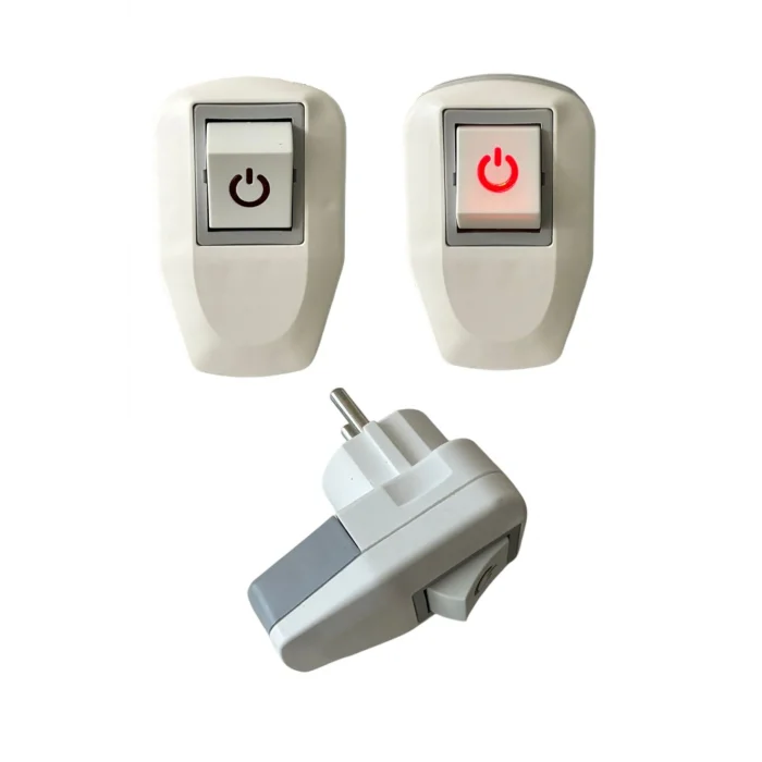 Anahtarlı, Topraklı Erkek Fiş (Max:250V-16A) 1 Adet