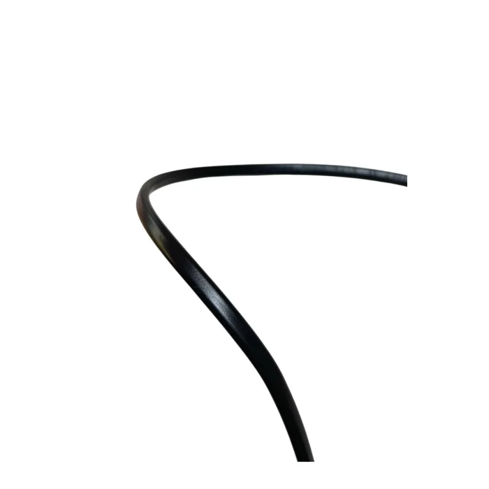 Elektrik Kablosu Yassı Kablo (2x0,75 TTR Balık Sırtı Tip) (Tam Bakır) Siyah 3 Metre