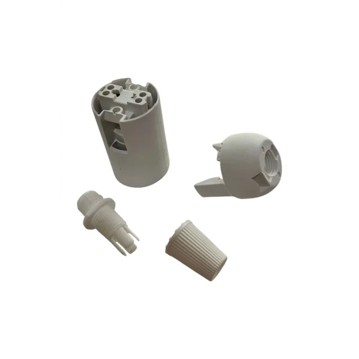 Italyan E14 Duy (MİNİ DUY) Bakalit Geçmeli Düz Duy Beyaz (250V-2A) 5 Adet