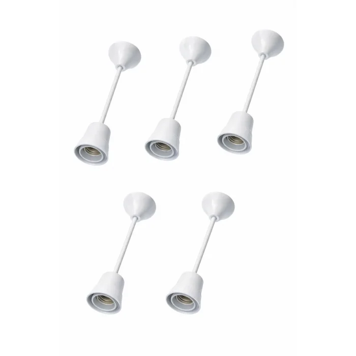 Porselen Duylu Asma Tij Duy Takımı Sarkıt 100W (5 ADET)