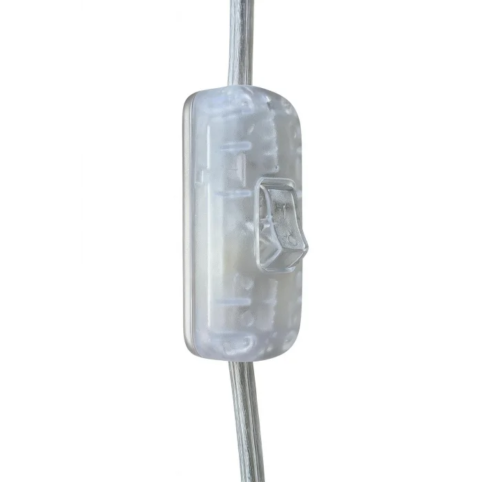 Şeffaf Kablolu E14 Yaylı Beyaz Duylu, Tuz Lambası Duyu 4 Metre Arapuarlı (2X0,50) 65W