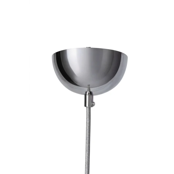 Dekoratif Sarkıt E27 Duy 70cm Metal Kumaş Örgü Kablo Krom Kaplama D10