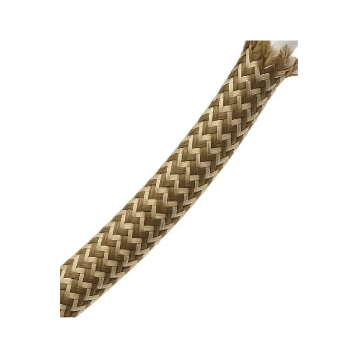 E27 Duy, Kumaş Örgü Kablolu, Arapuar Anahtarlı Fiş (2X0,50) Haki-Kahve Zigzag 2 Metre