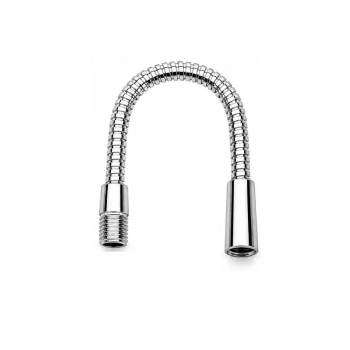 Metal Spiral Hortum (15cm-8mm) Krom Kaplama Masa lambası Aplik vb için (M10)