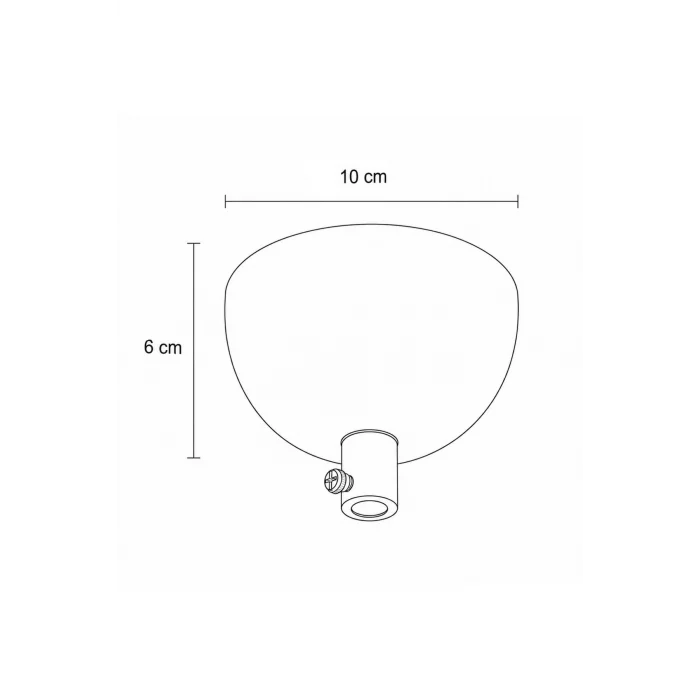 Avize Tavan Rozansı 10Cm (Parlak Bakır) Metal