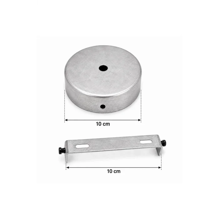 Aplik Arkası veya Avize Tavan Rozansı 10Cm (Ham Boyasız) Metal