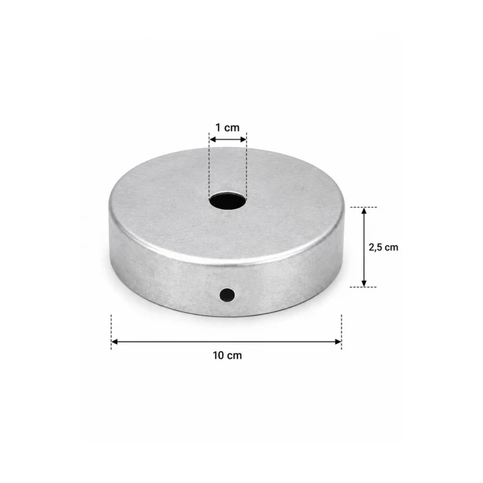 Aplik Arkası veya Avize Tavan Rozansı 10Cm (Ham Boyasız) Metal