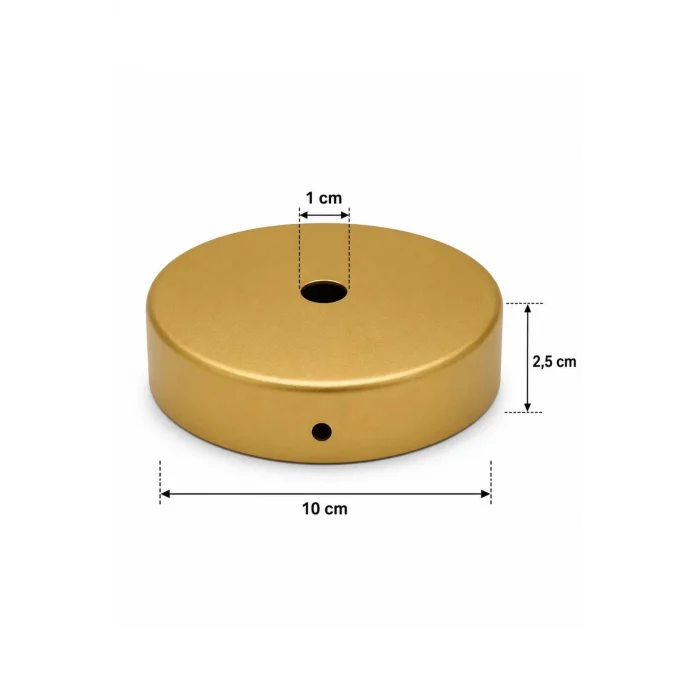 Aplik Arkası veya Avize Tavan Rozansı 10Cm (Gold) Metal