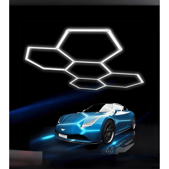 Altıgen Lineer Led Armatür Beyaz 240W 6500K Kolay Kurulum