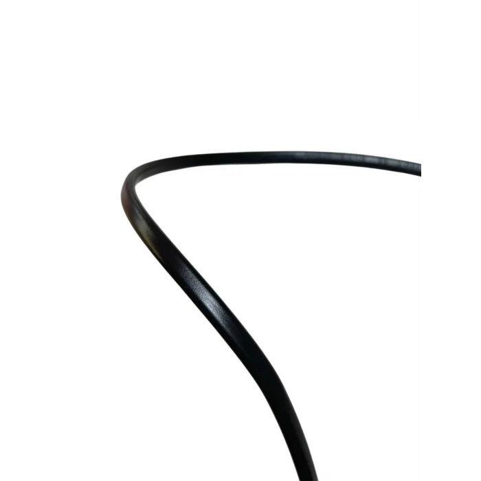 Aydınlatma Elektrik Kablosu Yassı Kablo (2x0,50 TTR Balık Sırtı Tip) (Tam Bakır) Siyah 3 Metre