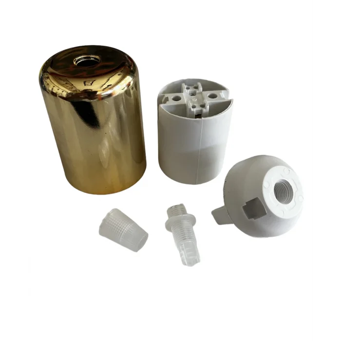 Duy Lalesi ve E27 Duy (Gold Renk) Plastik (2 ADET)