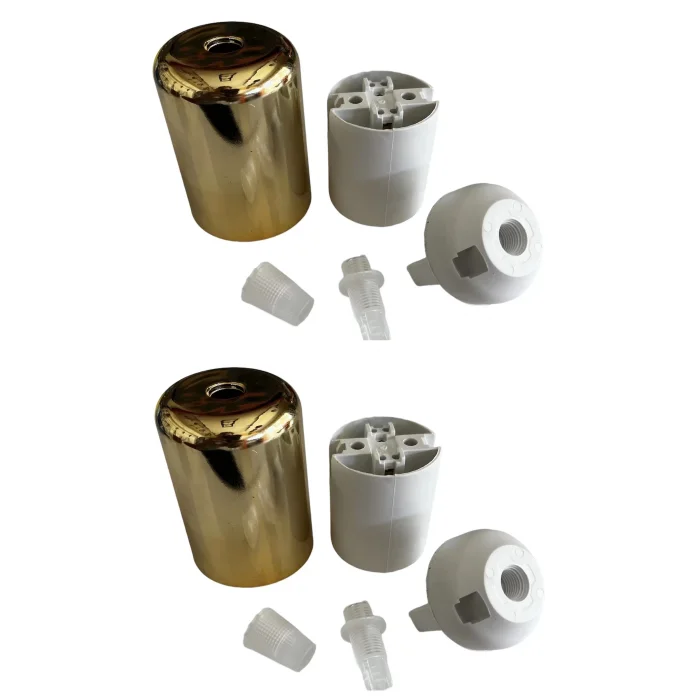 Duy Lalesi ve E27 Duy (Gold Renk) Plastik (2 ADET)