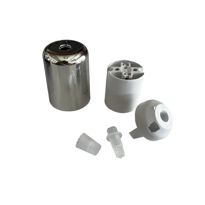 Duy Lalesi ve E27 Duy (Gümüş Renk) Plastik (2 ADET)