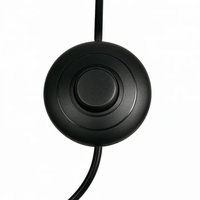 E14 Duylu 3 Metre Yerpuarlı (AÇ KAPAT ANAHTAR) Fişli Seyyar (2X0,50) (SİYAH)