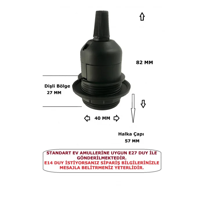 E27 Duy, Kumaş Örgü Kablolu, Arapuar Anahtarlı Fiş (2X0,50) Bordo 2 Metre