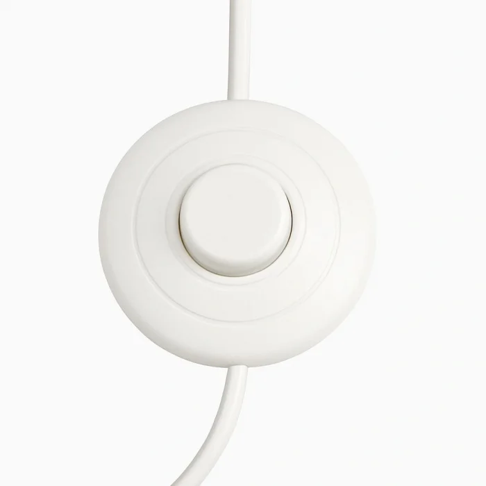 E27 Duylu 3 Metre Yerpuarlı (AÇ KAPAT ANAHTAR) Fişli Seyyar (2X0,50) (BEYAZ)