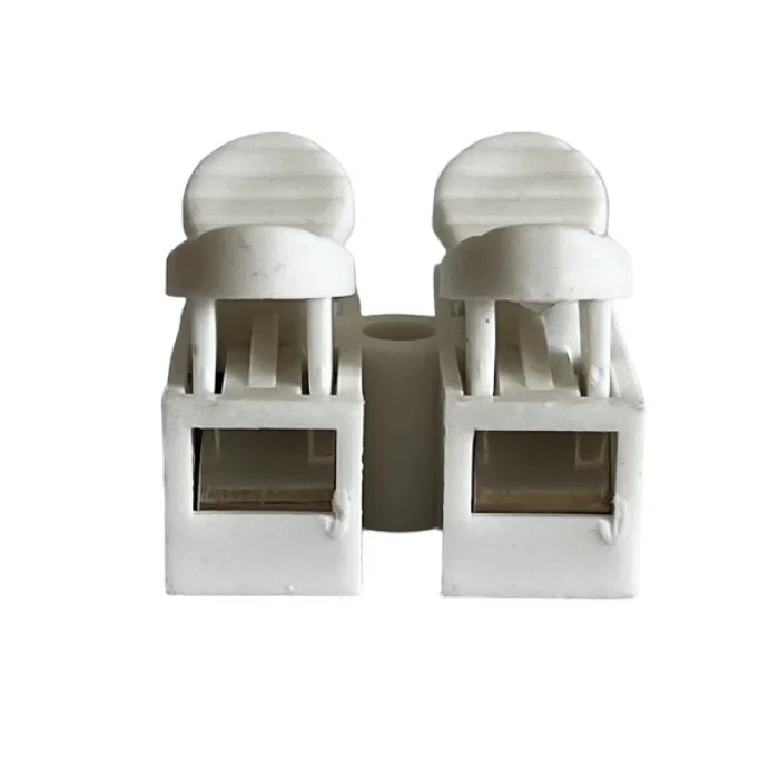 Klamens Vidasız Basmalı İkili 1 No (20 Adet) Beyaz