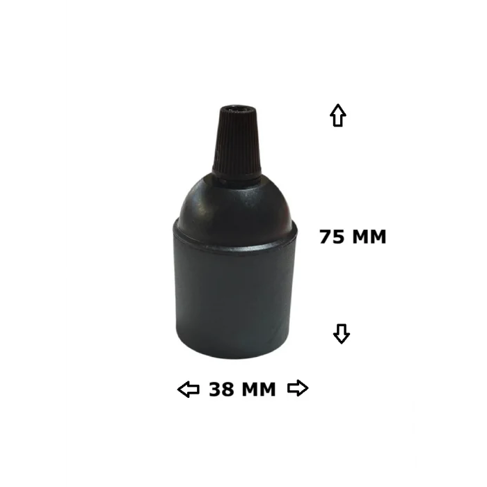 İtalyan E27 Duy - Vidalı Düz Duy (Bakalit) (250V 4A) 5 Adet