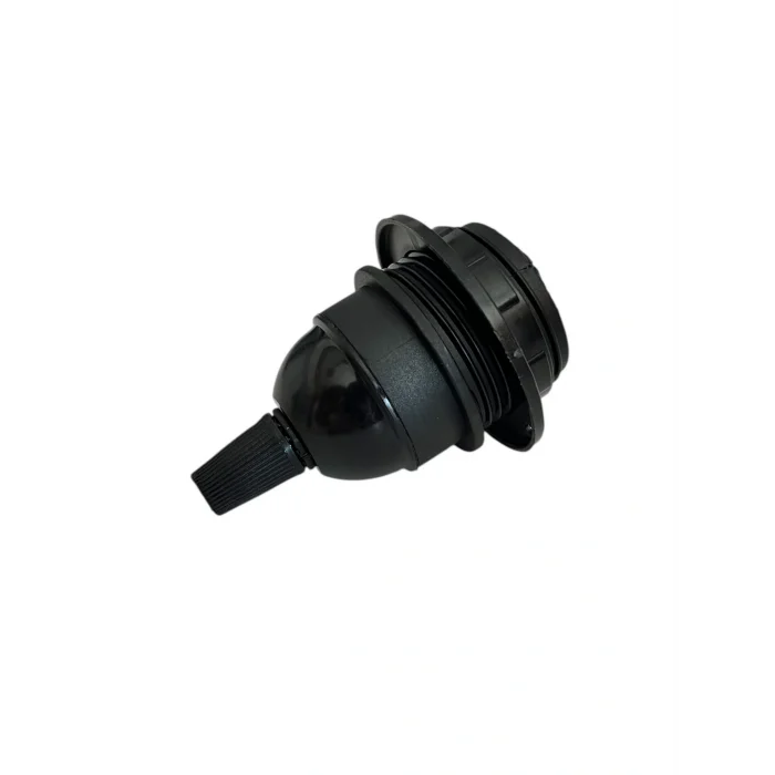 İtalyan E27 Duy Vidalı Yarım Diş Avize, Abajur, Ağaç Feneri Duyu Halkalı (250V-4A)(Bakalit) 5 Adet