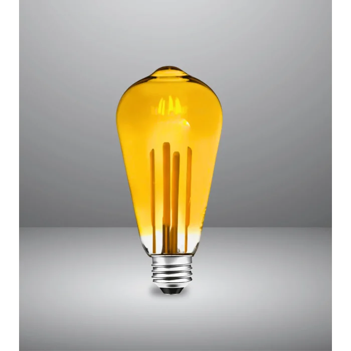 Armut Tasarım E27 Rustik Ampul Vintage Amber (4,5W - 500 Lümen)-(KIRILMAZ PLASTİK GÖVDE)