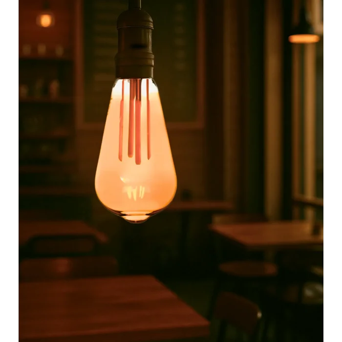 Armut Tasarım E27 Rustik Ampul Vintage Amber (4,5W - 500 Lümen)-(KIRILMAZ PLASTİK GÖVDE)