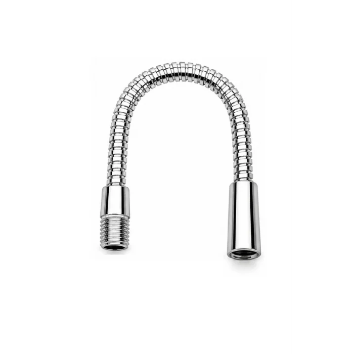 Metal Spiral Hortum (20cm-8mm) Krom Kaplama Masa lambası Aplik vb için (M10)