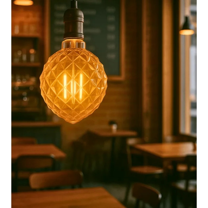 Özel Tasarım E27 Rustik Ampul Vintage Amber (4,5W - 500 Lümen)-(KIRILMAZ PLASTİK GÖVDE)