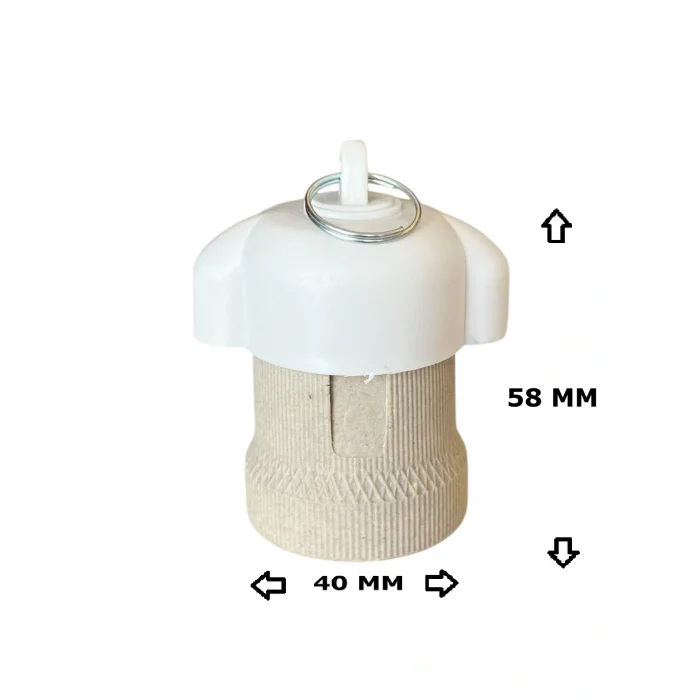 Porselen Bahçe Duyu E27 Su Geçirmez Dış Mekan Vidalı Yağmur Duyu (250V-4A) 10 Adet