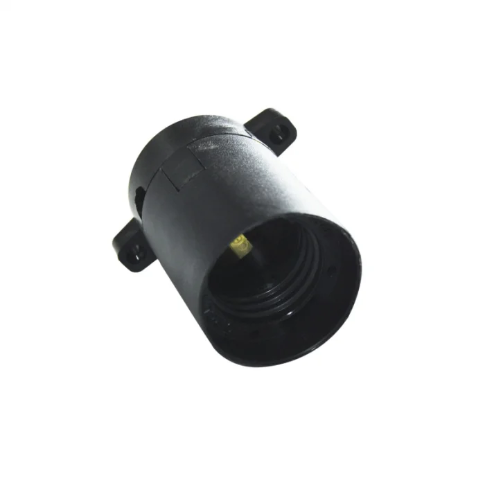 Sıva Üstü Duy E27 Vidasız Geçmeli Donanma Duyu Bakalit Siyah (250V-4A) 5 Adet