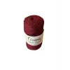3 Büküm 4mm Makrome İpi (250gr-45m) Pamuk (1 Adet) BORDO