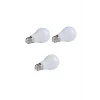 9W E27 Led Ampul 3000K Sıcak Sarı Işık (3 Adet)