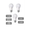 15W E27 Led Ampul 6500K Beyaz Işık (1350 Lümen) (3 Adet)