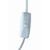 Fişli Arapuarlı Kablo (Yassı)- Anahtarlı (2X0,50) Beyaz - 1,5 Metre
