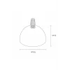 Avize Tavan Rozansı 10Cm (Parlak Gold) Plastik