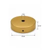 Aplik Arkası veya Avize Tavan Rozansı 10Cm (Gold) Metal