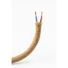 Dekoratif Jüt Hasır Aydınlatma Elektrik Kablosu (2x0,75 TTR) (8mm) 1 Metre